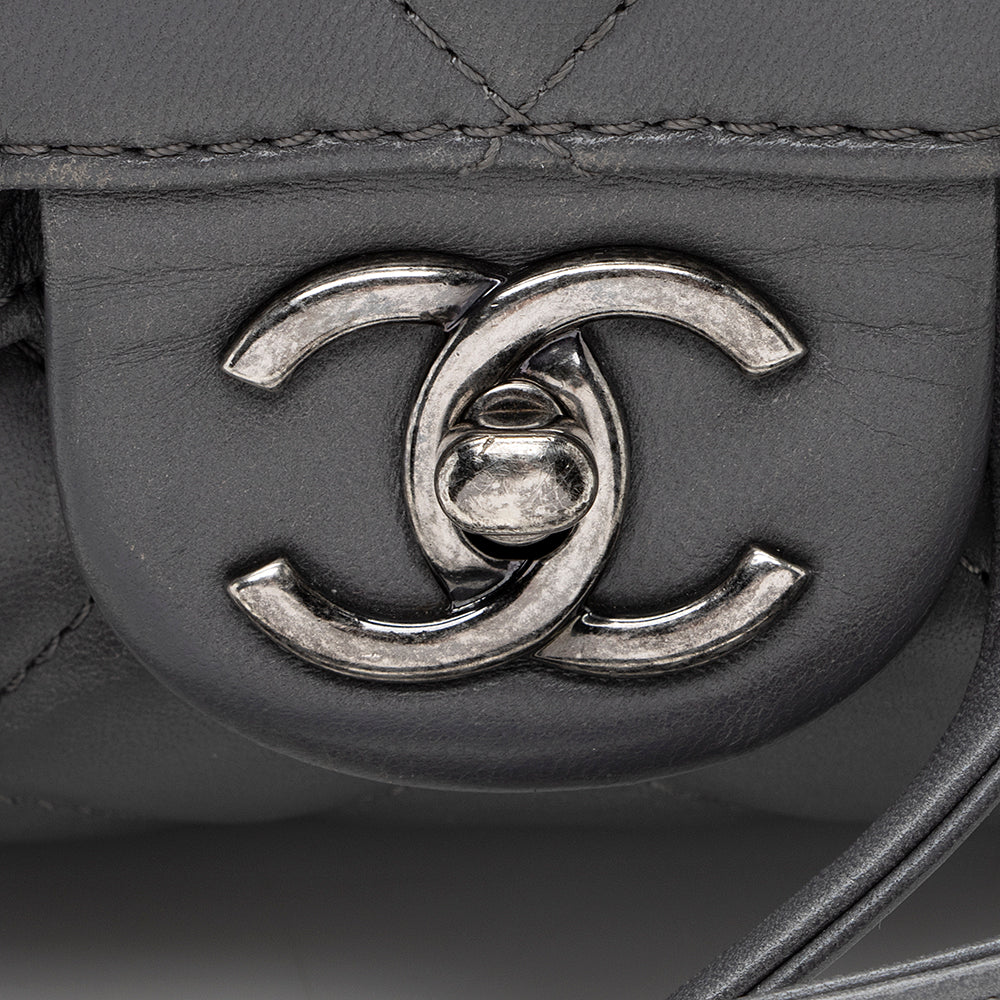 Chanel Lambskin Classic Drawstring Shopper Flap Bag - FINAL SALE (SHF-19322)