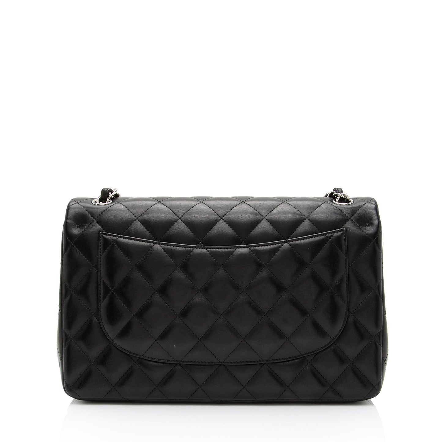 Chanel Lambskin Classic Jumbo Double Flap Bag (SHF-uoXjxo)