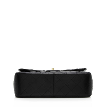 Chanel Lambskin Classic Jumbo Double Flap Bag (SHF-22321)