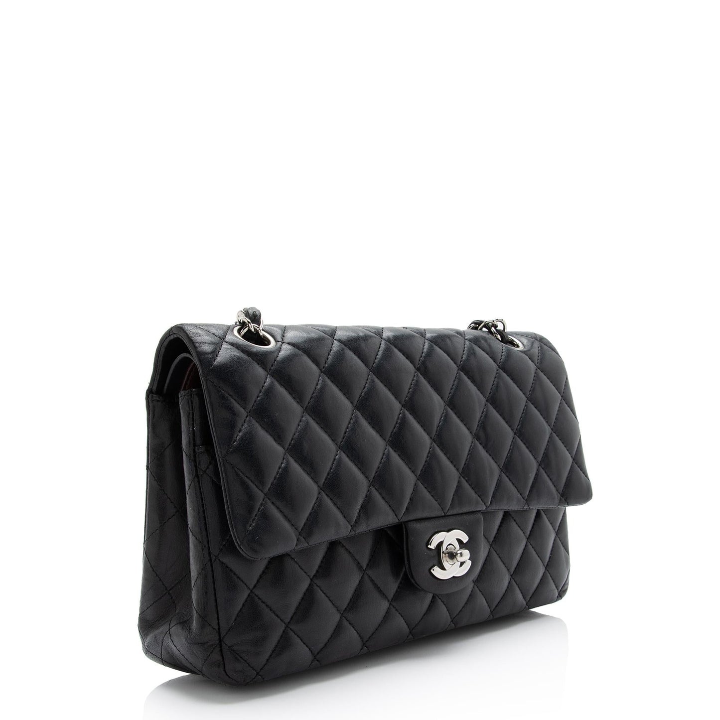 Chanel Lambskin Classic Medium Double Flap Bag (SHF-FMZc1r)