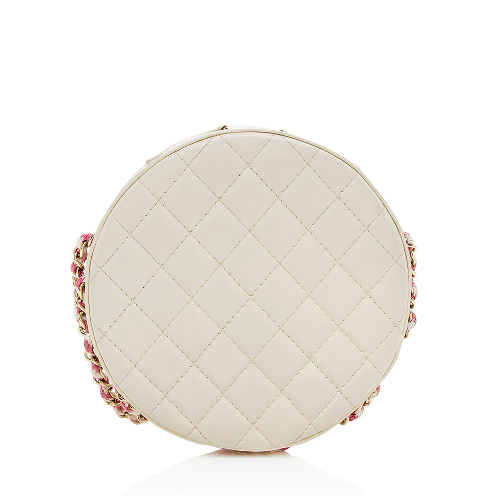 Chanel Lambskin Coco Lifesaver Round Crossbody Bag (SHF-15711)