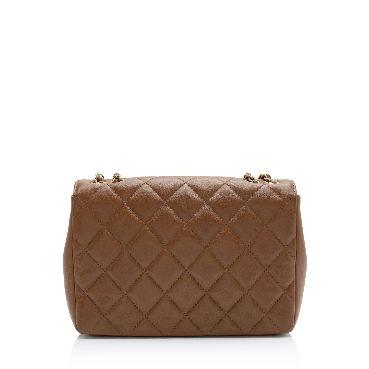 Chanel Lambskin Diamond CC Flap Bag (SHF-1zVIRm)