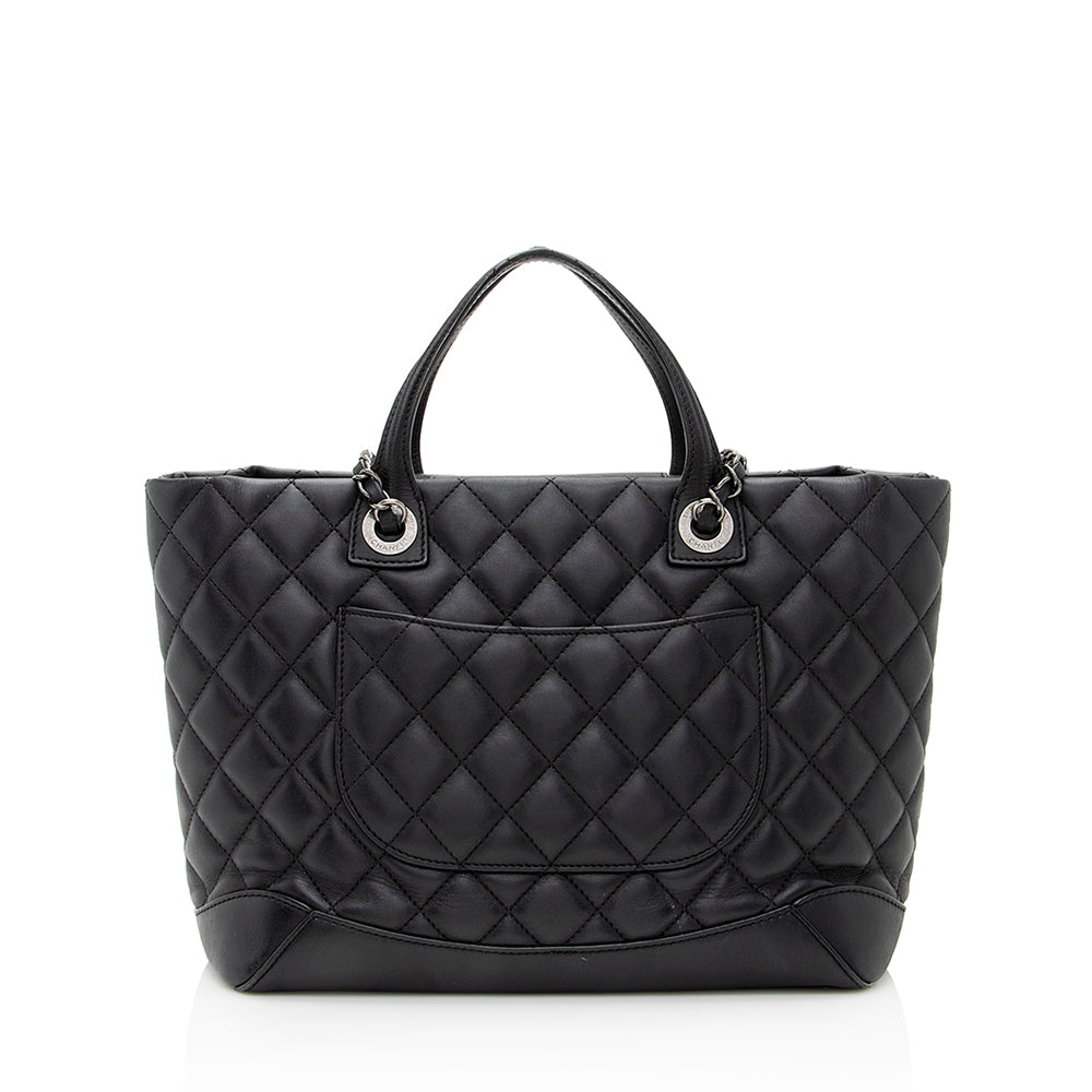 Chanel Lambskin Easy Small Shopping Tote (SHF-21284)