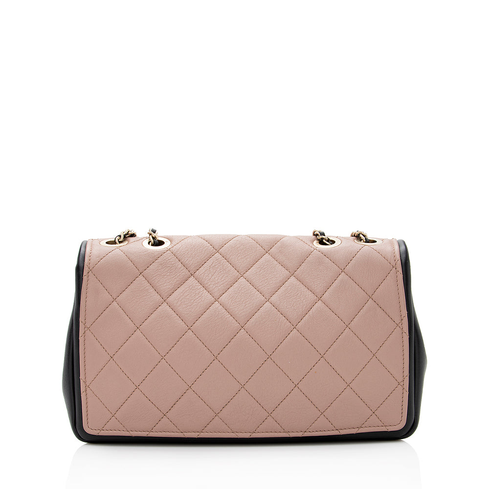 Chanel Lambskin Graphic Medium Flap Bag (SHF-20883)