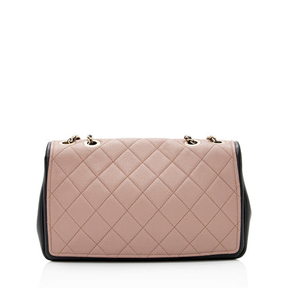 Chanel Lambskin Graphic Medium Flap Bag (SHF-20883)