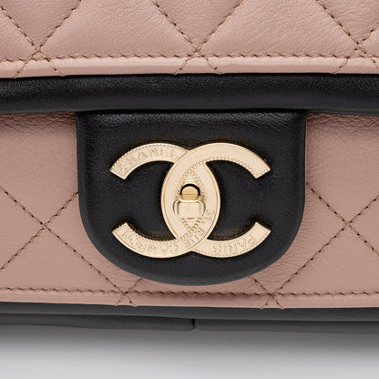 Chanel Lambskin Graphic Medium Flap Bag (SHF-20883)