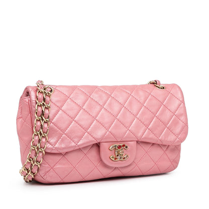 Chanel Lambskin Leather Single Flap Bag (SHG-0Dboca)