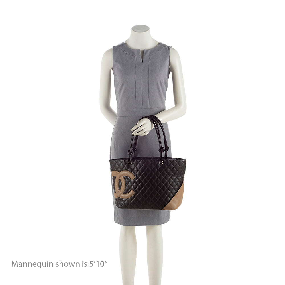 Chanel Lambskin Ligne Cambon Large Shopping Tote (SHF-19535)