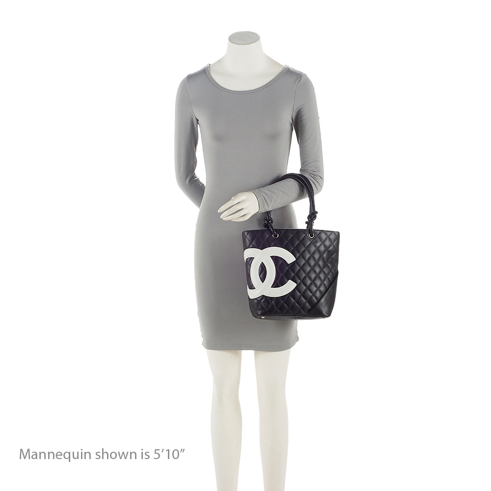 Chanel Lambskin Ligne Cambon Medium Tote (SHF-21669)