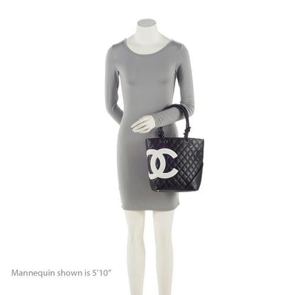 Chanel Lambskin Ligne Cambon Medium Tote (SHF-lIfRM2)