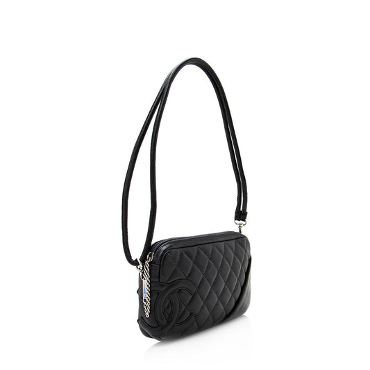 Chanel Lambskin Ligne Cambon Pochette Shoulder Bag (SHF-21049)