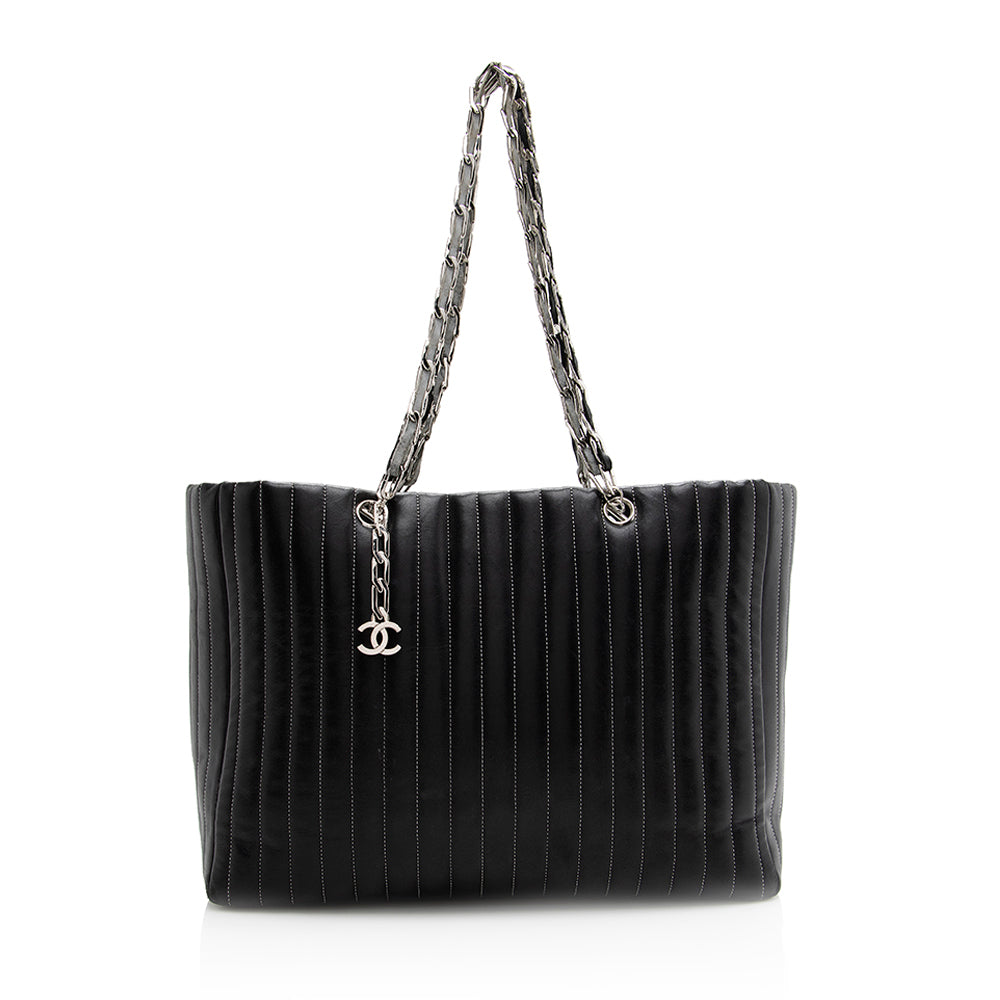 Chanel Lambskin Mademoiselle Large Tote (SHF-20897)