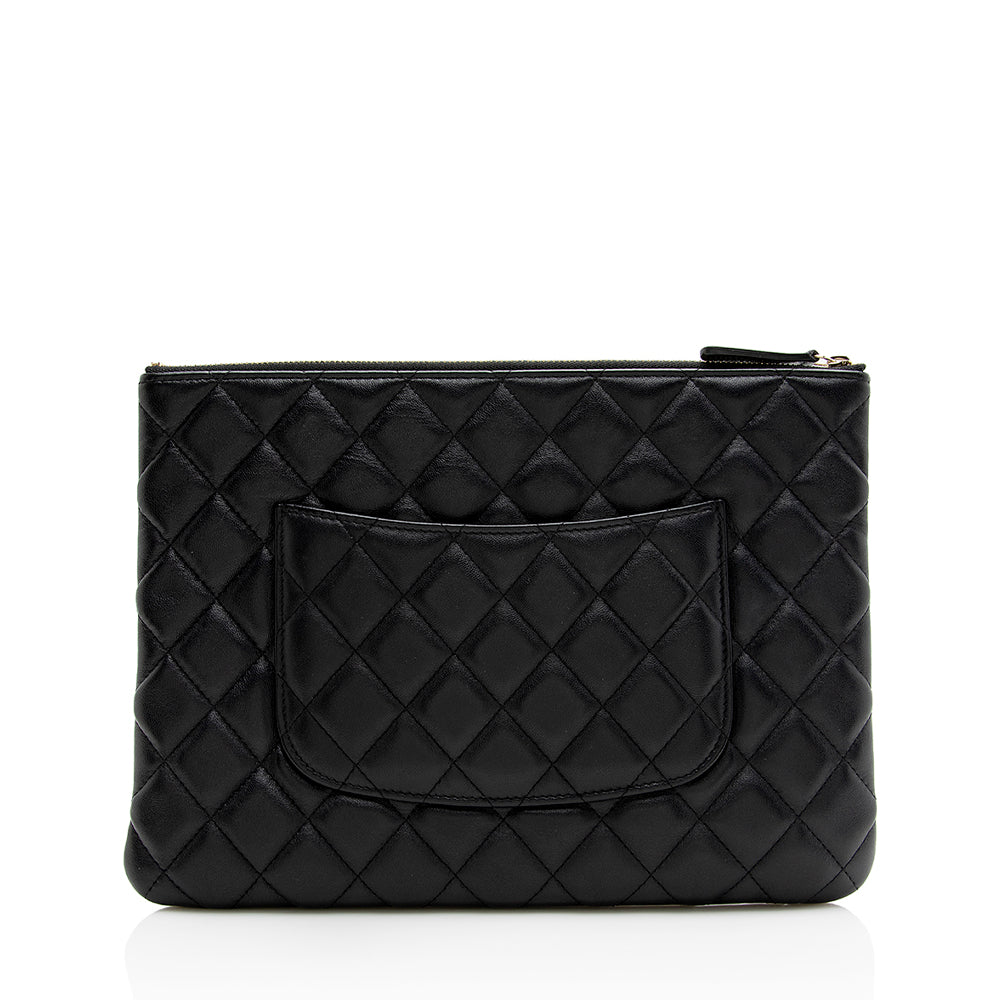 Chanel Lambskin Medium O-Case (SHF-20950)