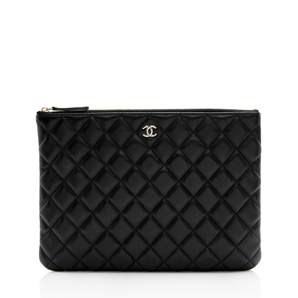 Chanel Lambskin Medium O-Case (SHF-20950)