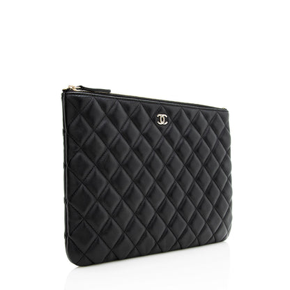 Chanel Lambskin Medium O-Case (SHF-20950)