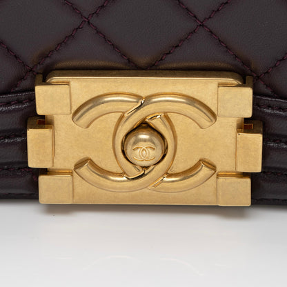 Chanel Lambskin Old Medium Boy Bag (SHF-oGvtdy)