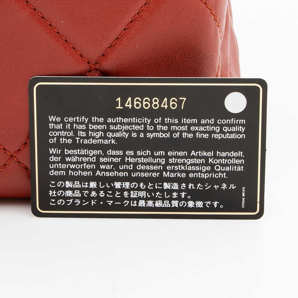 Chanel Lambskin Pocket Shopper Tote (SHF-15652)