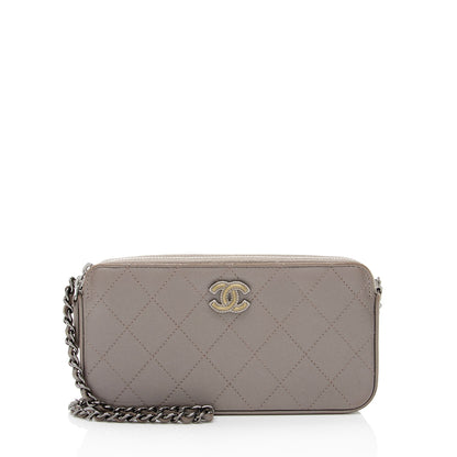 Chanel Lambskin Small Clutch with Chain (SHF-b6lVXI)