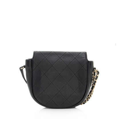 Chanel Lambskin Small Flap Messenger Bag (SHF-YRxjuM)