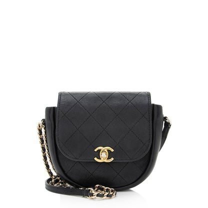 Chanel Lambskin Small Flap Messenger Bag (SHF-YRxjuM)