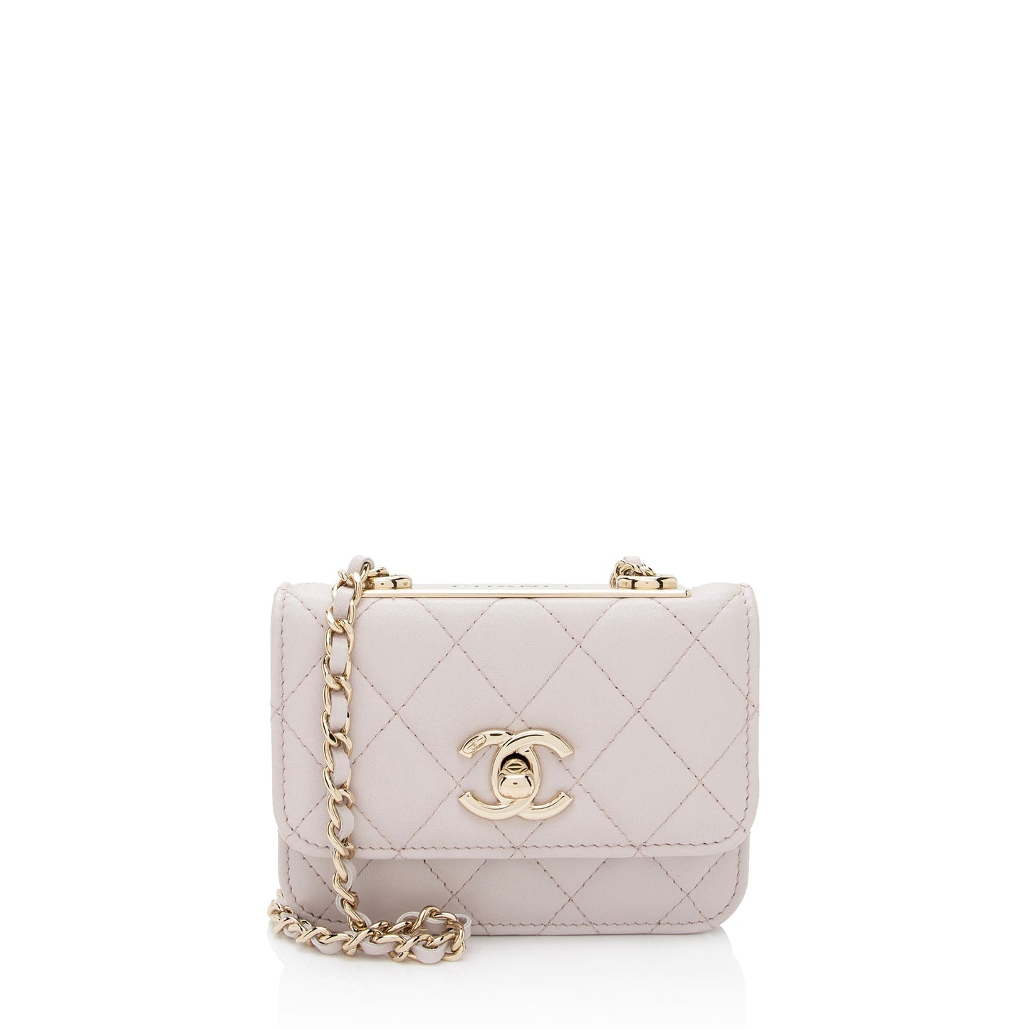 Chanel Lambskin Trendy CC Card Holder on Chain (SHF-AyLl9n)