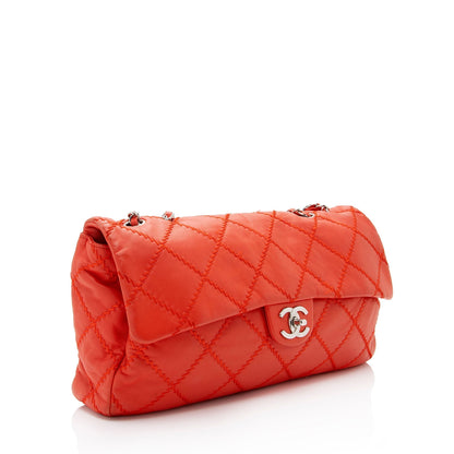 Chanel Lambskin Ultimate Stitch Flap Bag (SHF-XK6hTr)