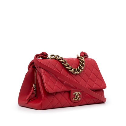 Chanel Large Paris Rome Calfskin Trapezio Bag (SHG-qXqdR0)