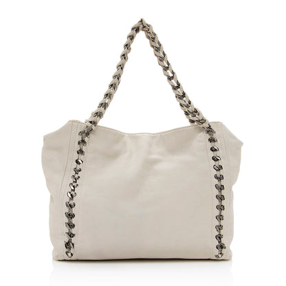 Chanel Leather Modern Chain Tote (SHF-16098)