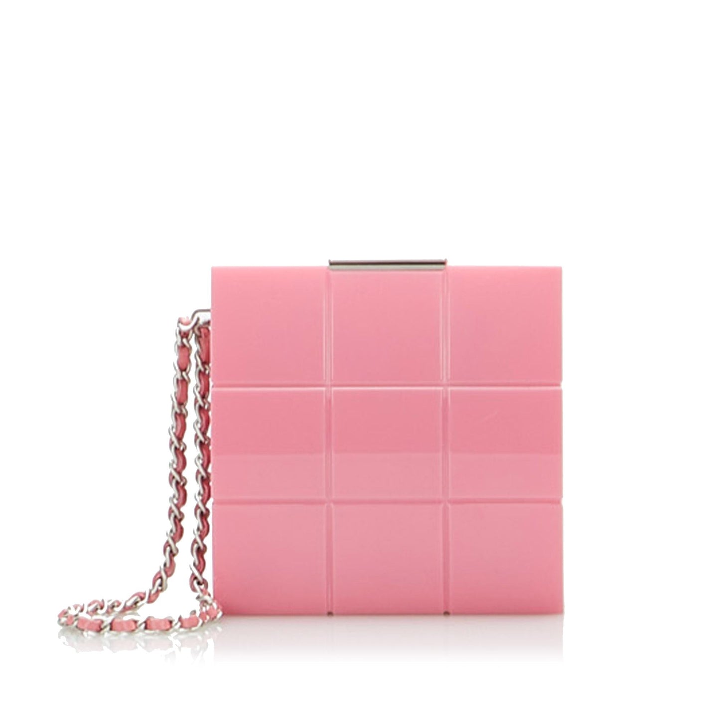 Chanel Lucite Minaudiere Perspex Clutch Bag (SHG-bfRp1G)