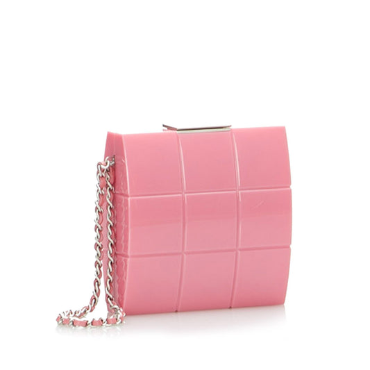 Chanel Lucite Minaudiere Perspex Clutch Bag (SHG-bfRp1G)