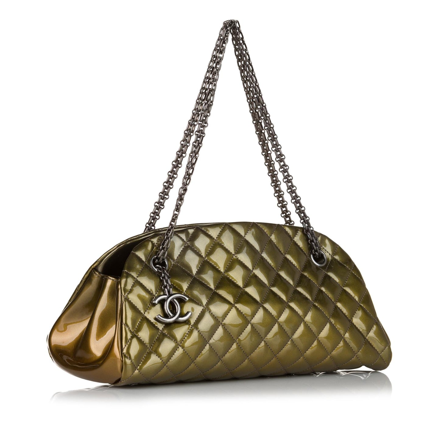 Chanel Mademoiselle Lambskin Leather Bowling Bag (SHG-37469)