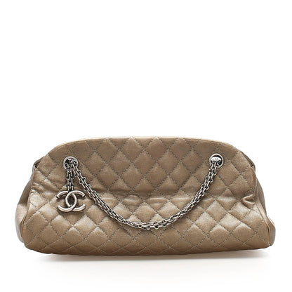 Chanel Mademoiselle Leather Bowling Bag (SHG-34490)