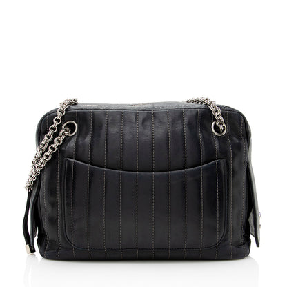 Chanel Leather Mademoiselle Chain Shoulder Bag (SHF-19207)