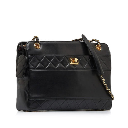 Chanel Matelasse Lambskin Chain Crossbody (SHG-gbepOg)