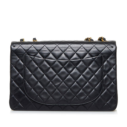 Chanel Maxi Classic Lambskin Double Flap (SHG-rPvxRG)