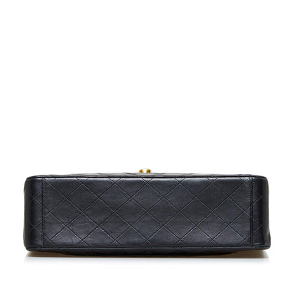 Chanel Maxi Classic Lambskin Double Flap (SHG-rPvxRG)