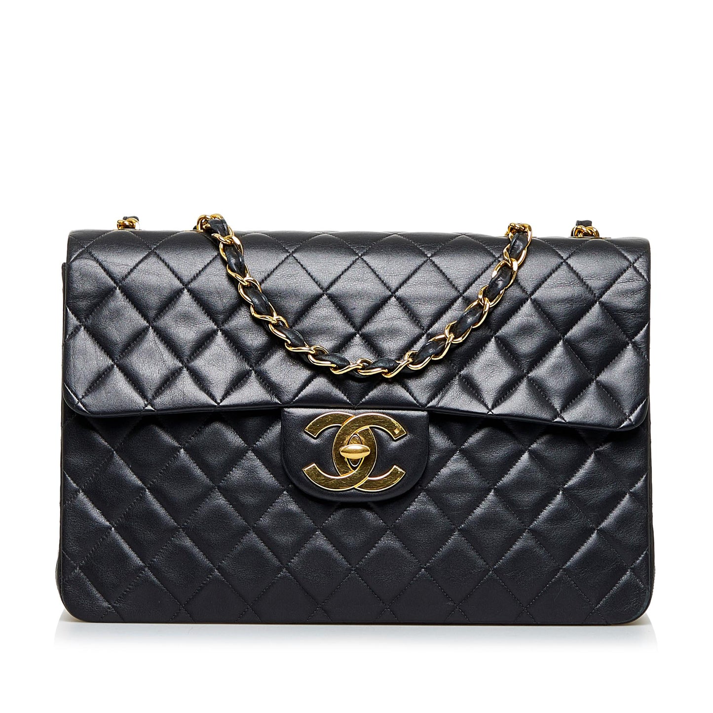 Chanel Maxi Classic Lambskin Double Flap (SHG-rPvxRG)