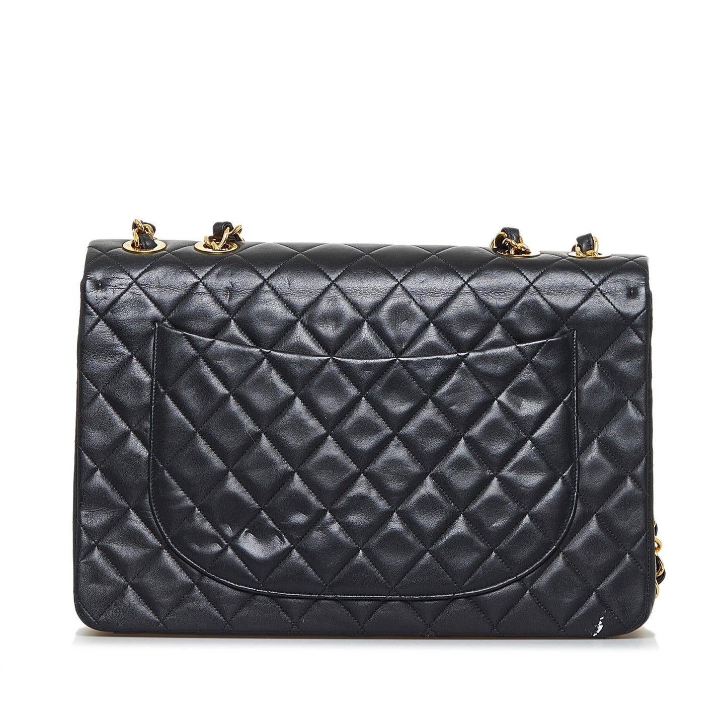 Chanel Maxi Classic Lambskin Double Flap (SHG-qfalWR)