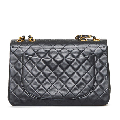 Chanel Maxi Classic Lambskin Double Flap (SHG-EmVxmM)