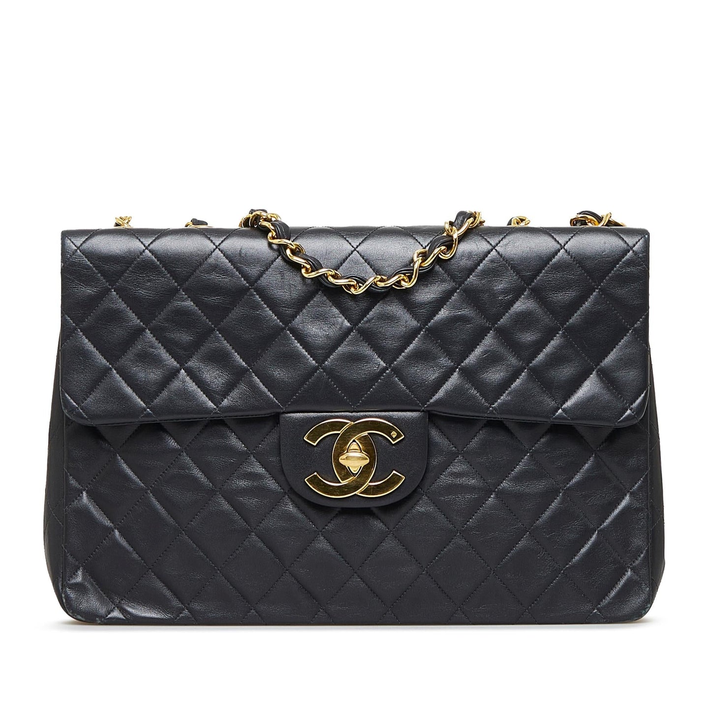 Chanel Maxi Classic Lambskin Double Flap (SHG-EmVxmM)