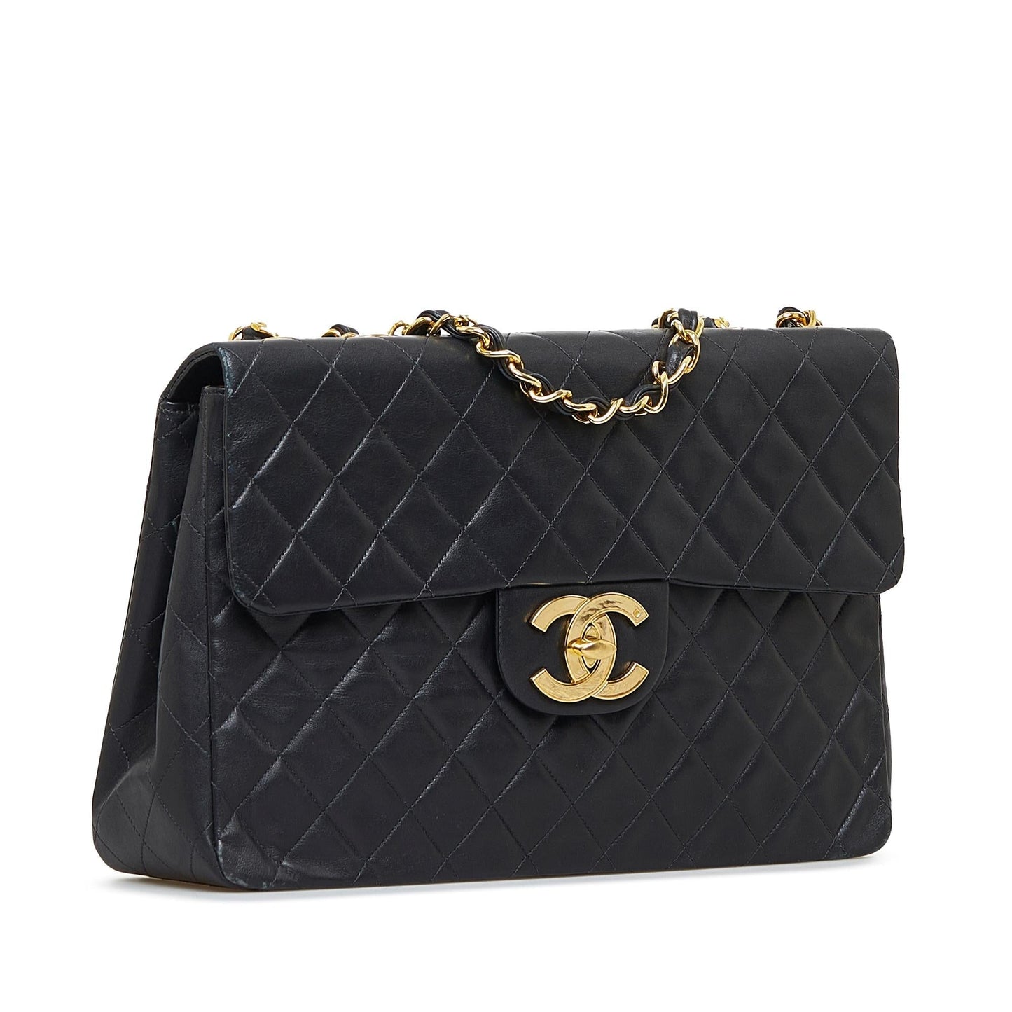 Chanel Maxi Classic Lambskin Double Flap (SHG-EmVxmM)