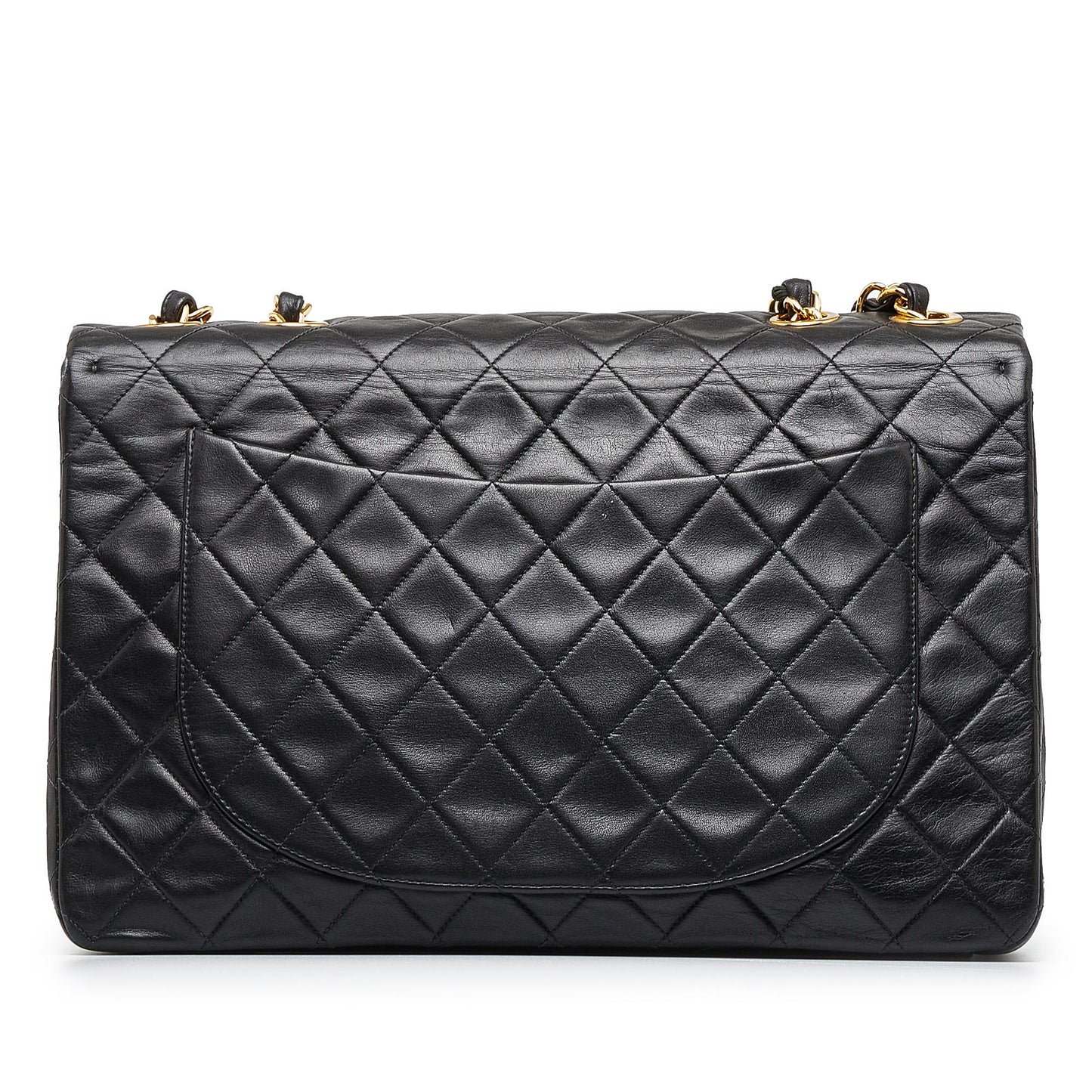 Chanel Maxi Classic Lambskin Double Flap (SHG-V4WtgE)