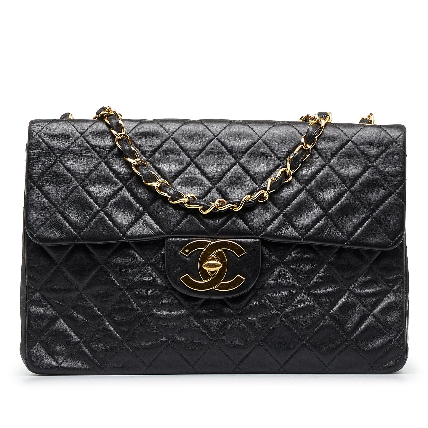 Chanel Maxi Classic Lambskin Double Flap (SHG-V4WtgE)