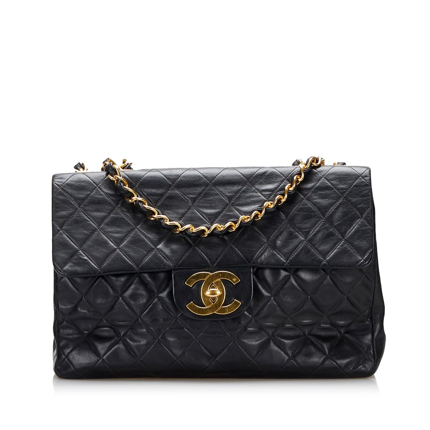 Chanel Maxi Classic Lambskin Single Flap (SHG-WFihyq)