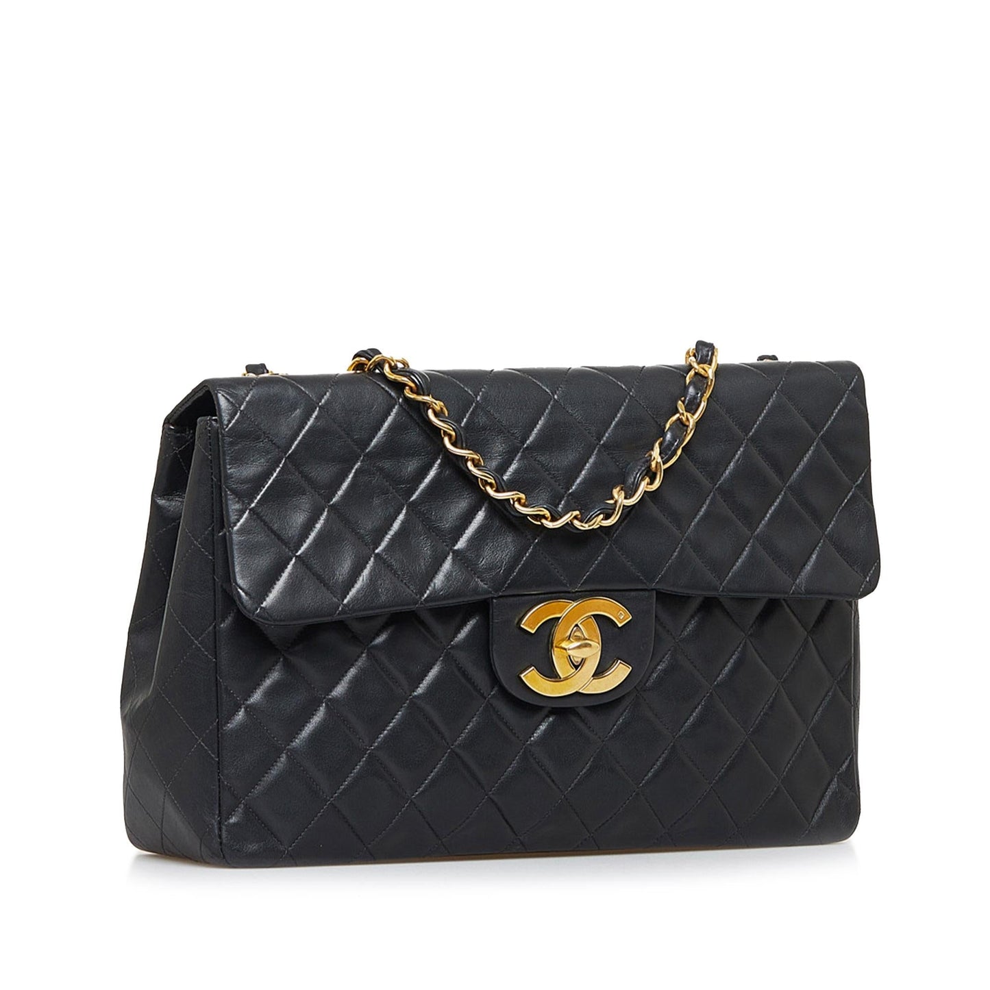 Chanel Maxi Classic Lambskin Single Flap (SHG-bNolFY)