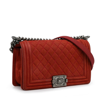 Chanel Medium Caviar Boy Flap Bag (SHG-Aibrx5)