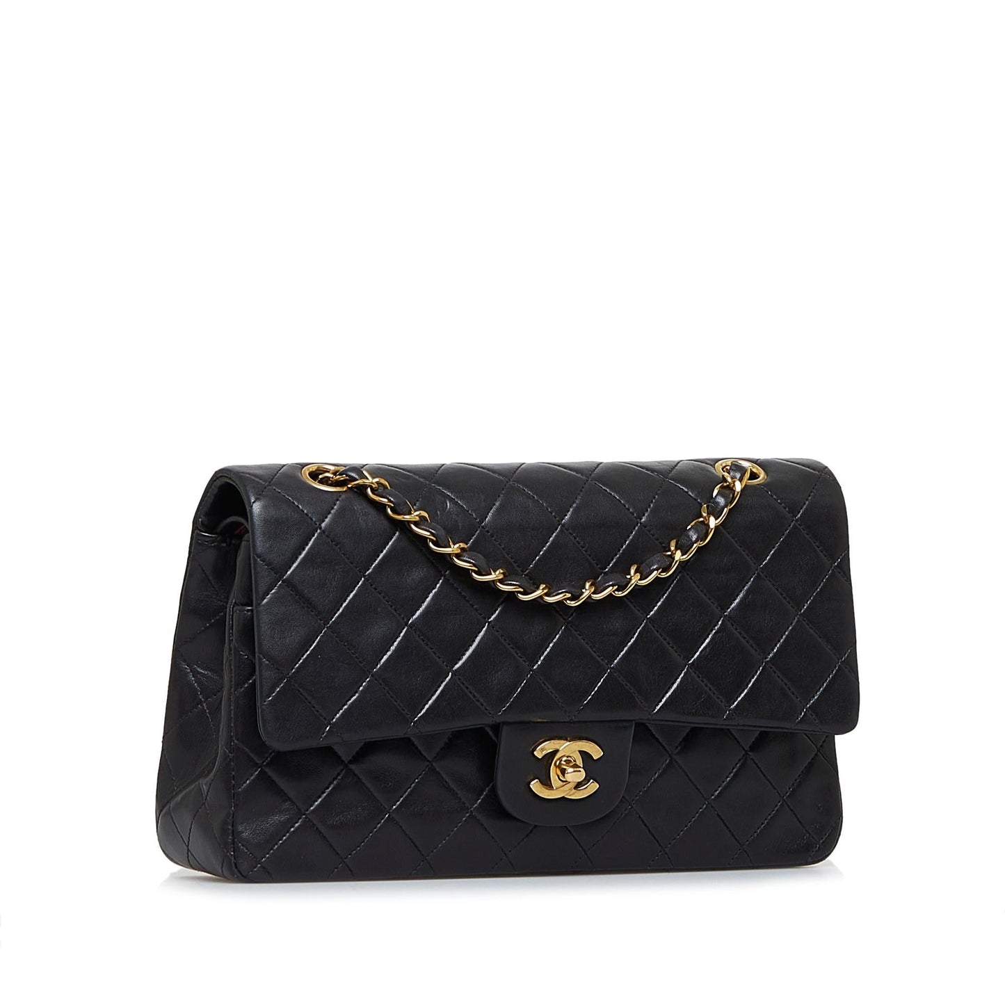 Chanel Medium Classic Lambskin Double Flap Bag (SHG-YexE8E)