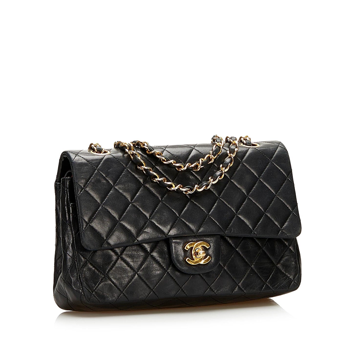 Chanel Medium Classic  Lambskin Double Flap (SHG-36031)