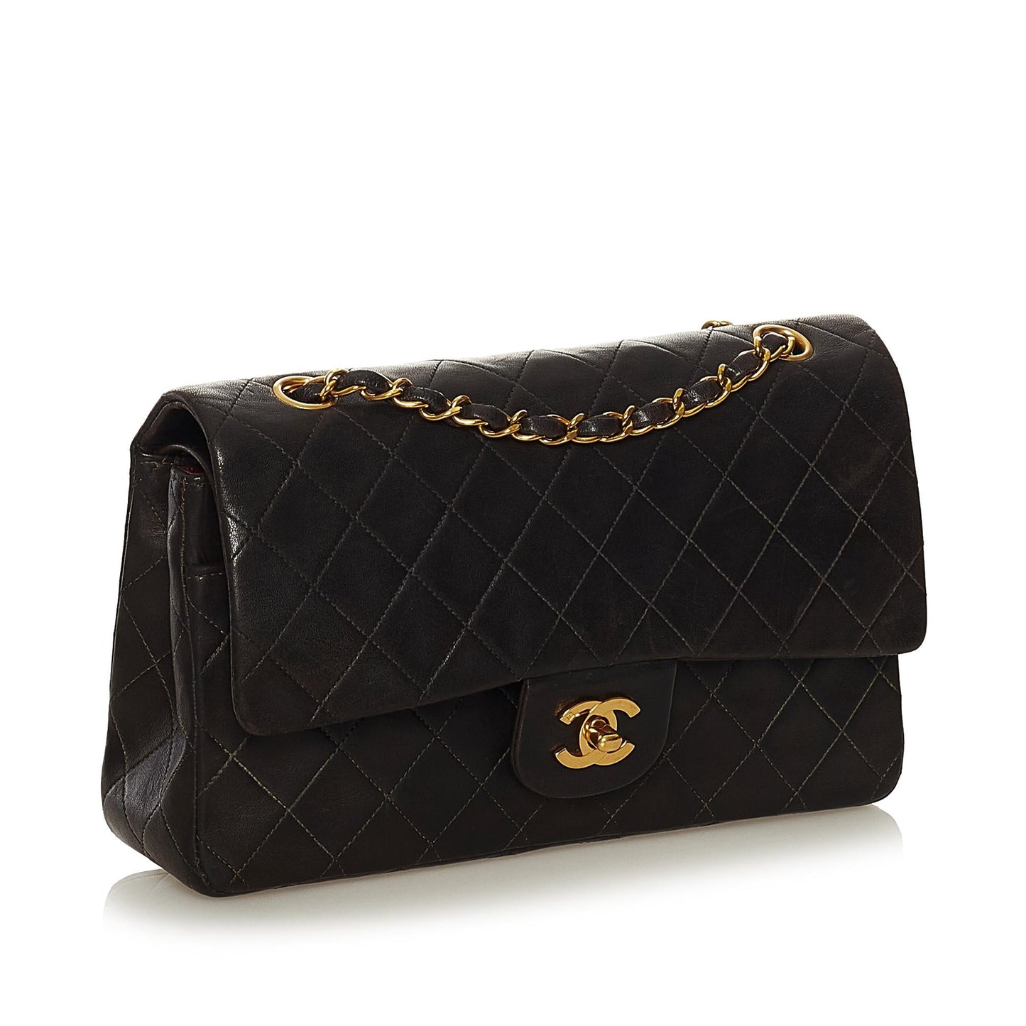 Chanel Medium Classic Lambskin Double Flap (SHG-37063)