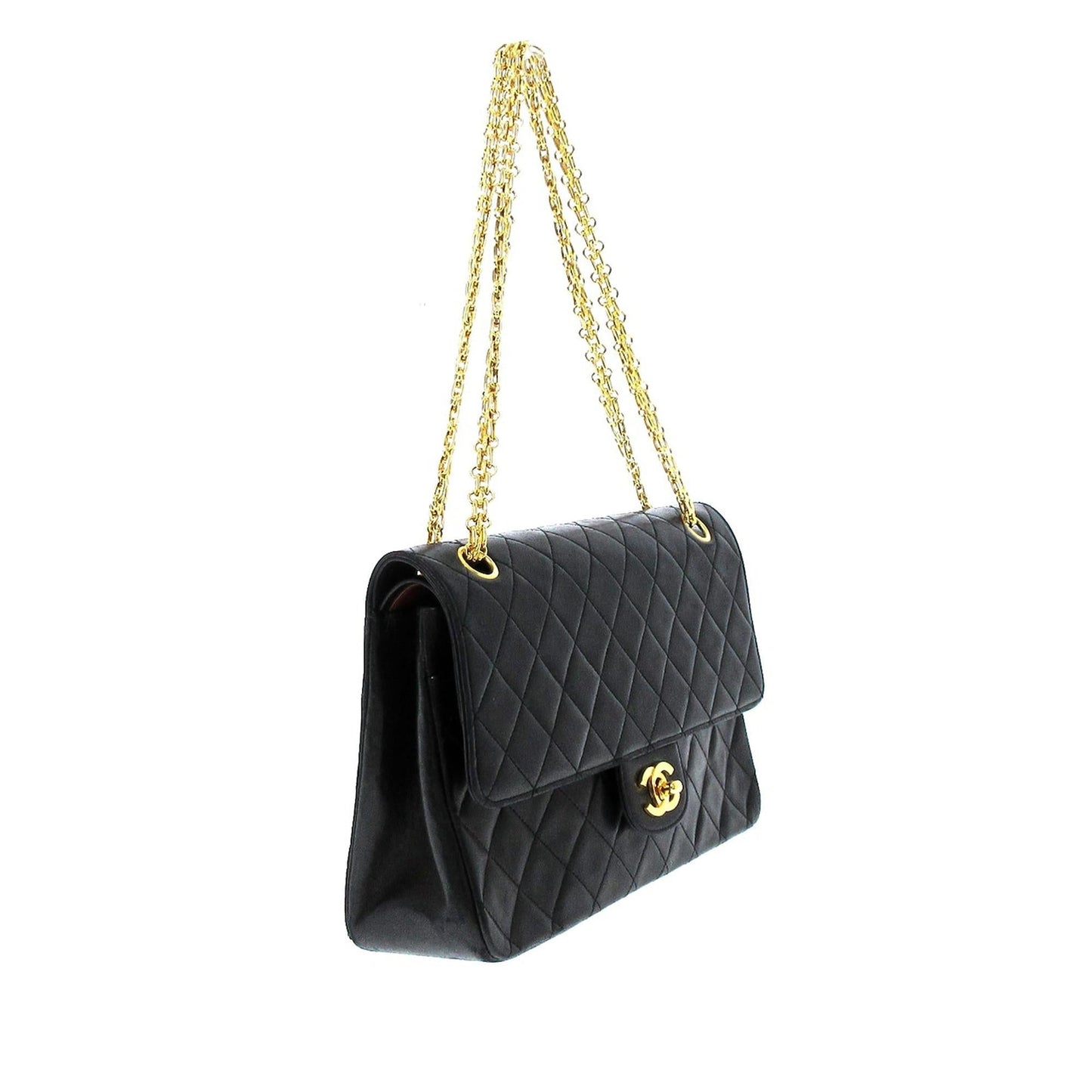 Chanel Medium Classic Lambskin Double Flap (SHG-36958)